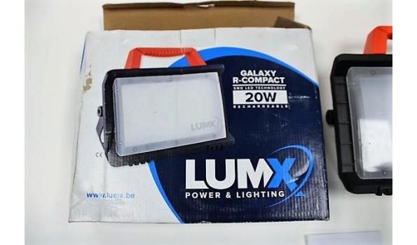 oplaadbare werflamp LUMX, Galaxy R-Compact, zonder lader, werking niet gekend